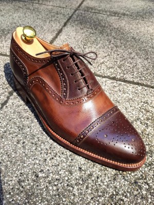 Semi-brogue oxford handmade shoes by Rozsnyai (3)